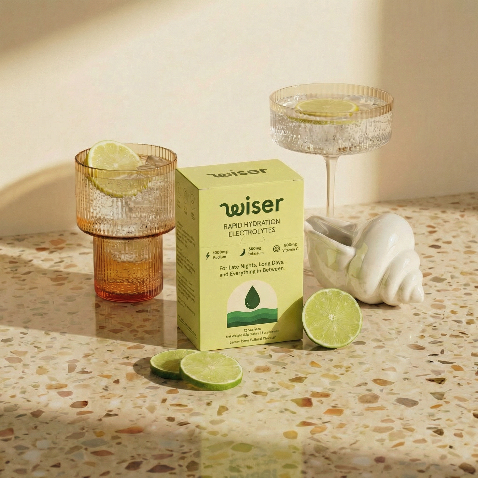 Rapid Hydration Electrolytes - 12 Sachets (Lemon & Lime)